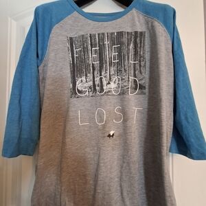 Gray and Blue GLMR KLLS Tee